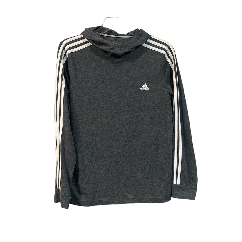 Adidas Dark Gray Lightweight Hoodie Size Large